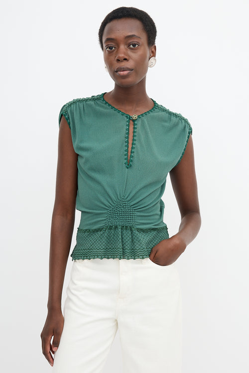 Saint Laurent Vintage Embroidered Top