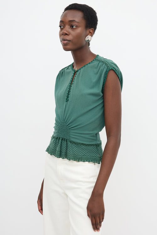 Saint Laurent Vintage Embroidered Top