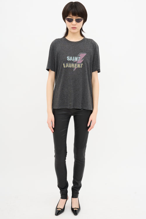 Saint Laurent Logo Graphic T-Shirt