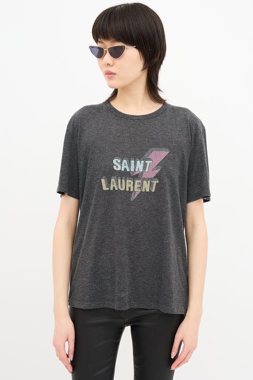 Saint Laurent Logo Graphic T-Shirt