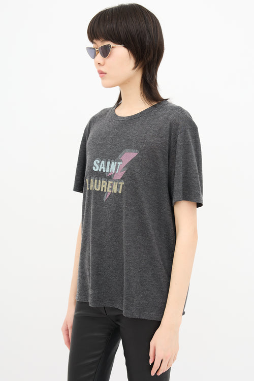 Saint Laurent Logo Graphic T-Shirt
