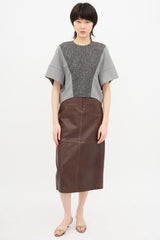 Saint Laurent Fall 2008 Wool Panelled Top