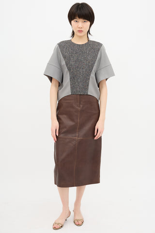 Saint Laurent Fall 2008 Wool Panelled Top