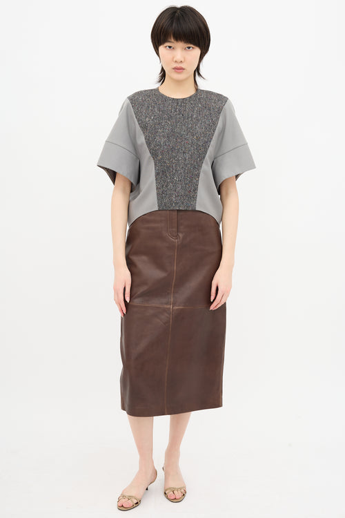 Saint Laurent Fall 2008 Wool Panelled Top