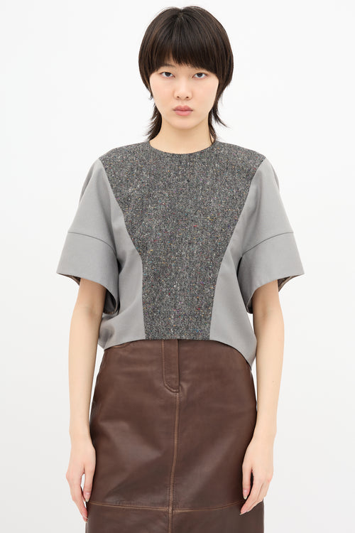 Saint Laurent Fall 2008 Wool Panelled Top