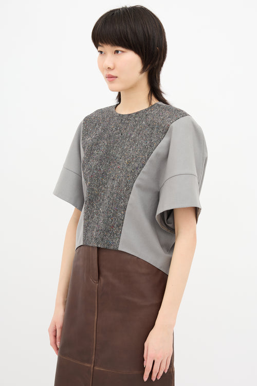 Saint Laurent Fall 2008 Wool Panelled Top