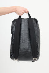 Saint Laurent Leather Embossed Backpack