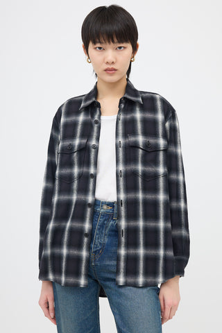 Saint Laurent Flannel Check Shirt