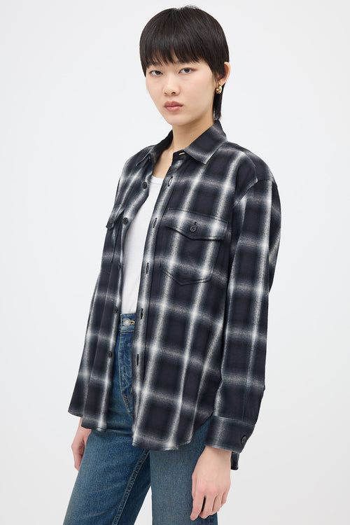 Saint Laurent Flannel Check Shirt