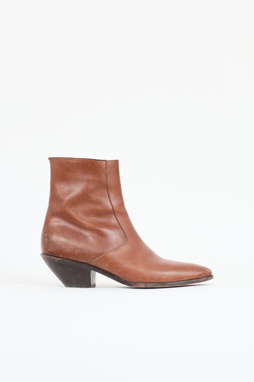 Saint Laurent Leather West Boot