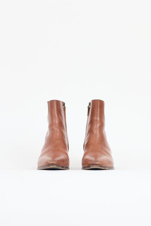 Saint Laurent Leather West Boot