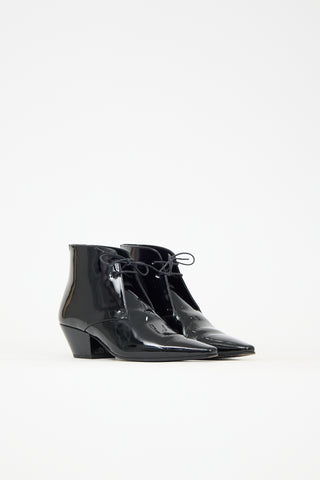 Saint Laurent Patent Leather Jonas Boot