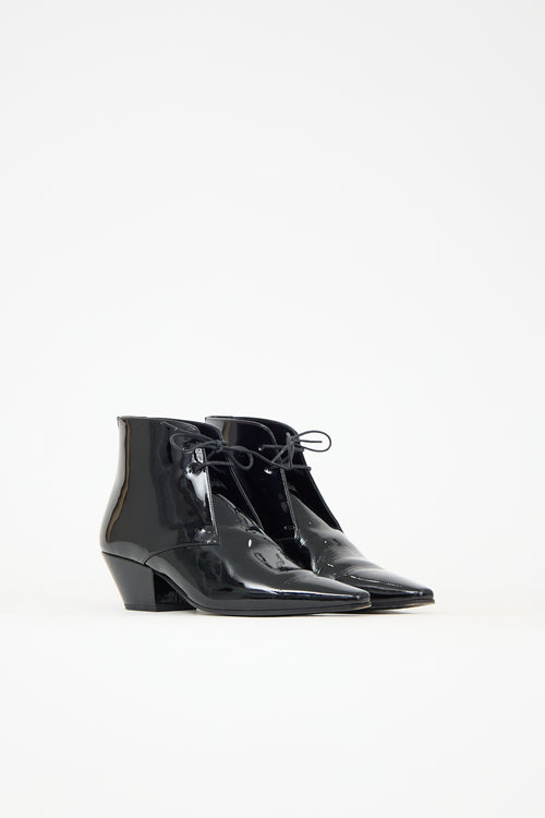 Saint Laurent Patent Leather Jonas Boot