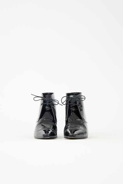 Saint Laurent Patent Leather Jonas Boot