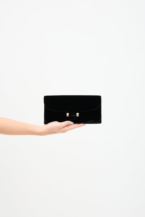 Saint Laurent Velvet Muse Clutch