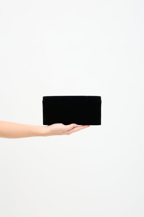 Saint Laurent Velvet Muse Clutch