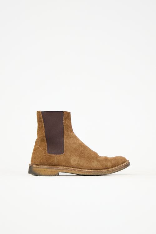 Saint Laurent Suede Chelsea Boot