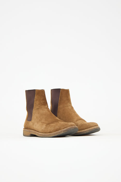 Saint Laurent Suede Chelsea Boot