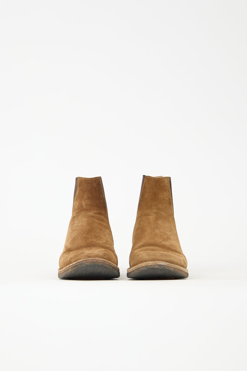 Saint Laurent Suede Chelsea Boot