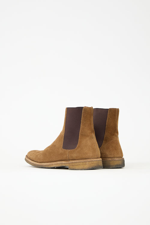 Saint Laurent Suede Chelsea Boot