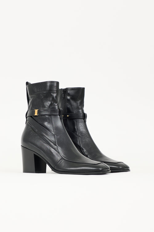 Saint Laurent Leather Michelangelo Boot
