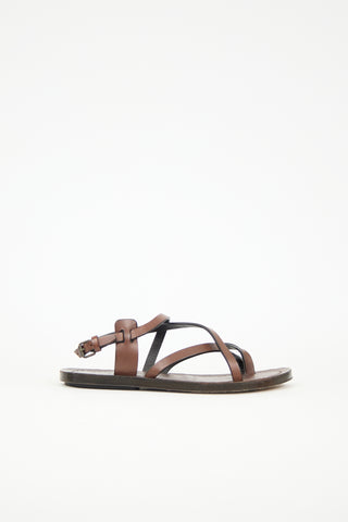 Saint Laurent Leather Santo Sandal
