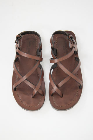 Saint Laurent Leather Santo Sandal