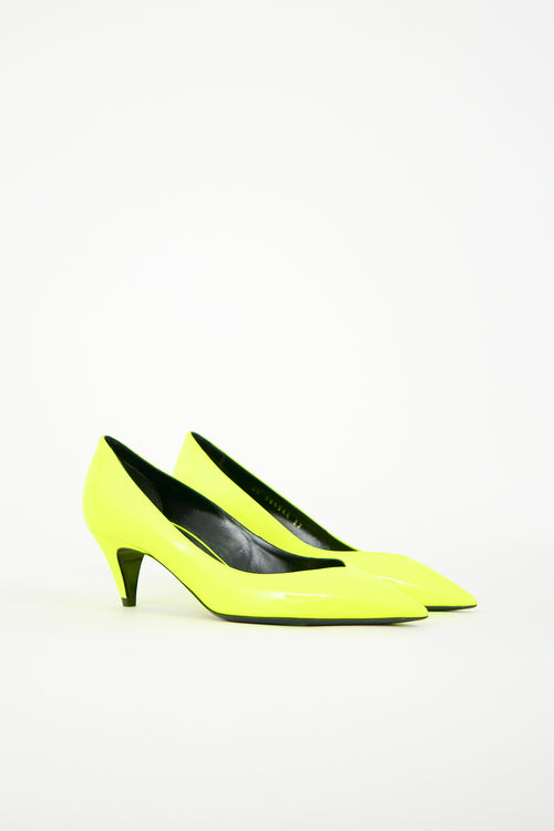 Saint Laurent Patent Leather Kiki Pump