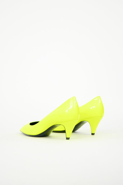 Saint Laurent Patent Leather Kiki Pump