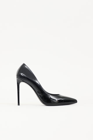 Saint Laurent Patent Zoe Pump