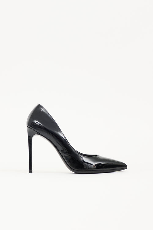 Saint Laurent Patent Zoe Pump