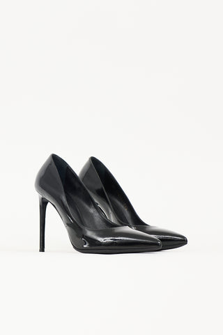 Saint Laurent Patent Zoe Pump