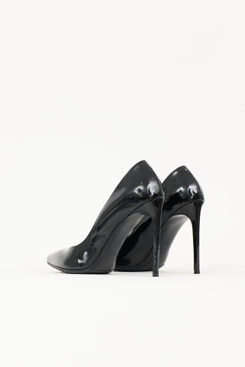 Saint Laurent Patent Zoe Pump
