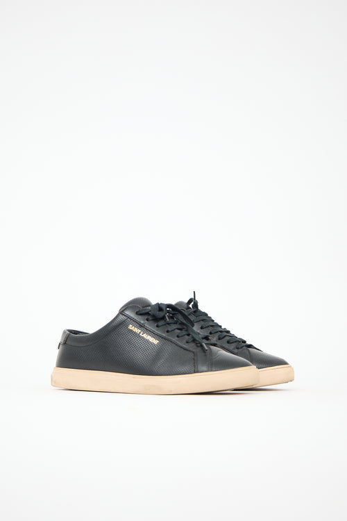 Saint Laurent Perforated Leather Andy Sneaker