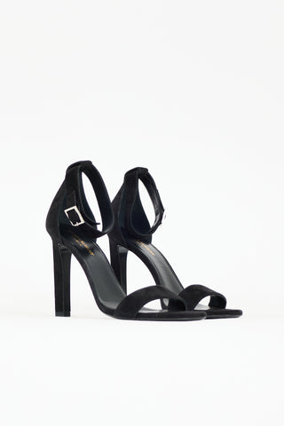 Saint Laurent Suede Grace Heel