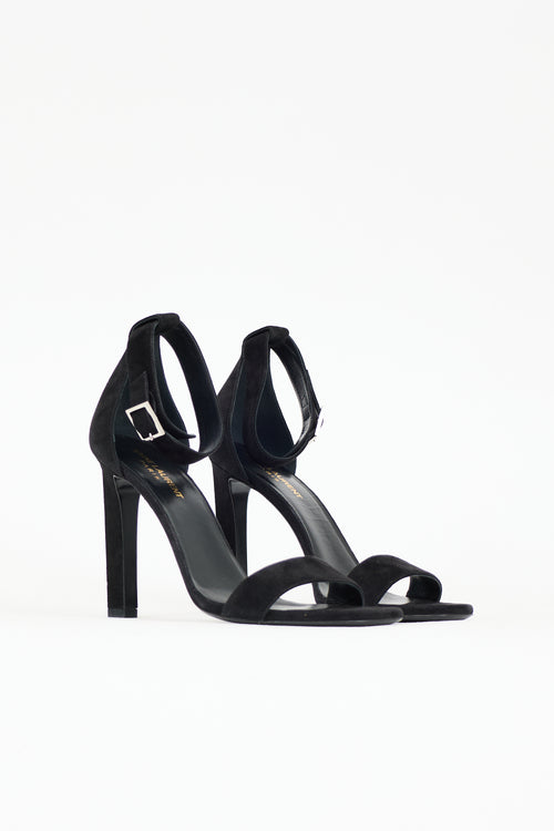 Saint Laurent Suede Grace Heel