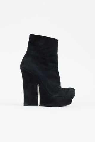 Saint Laurent Suede Platform Boot
