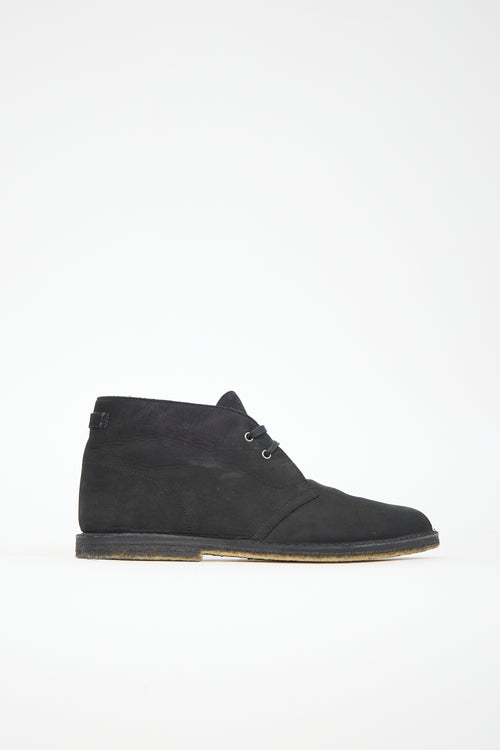 Saint Laurent Suede Oran Lu Boot