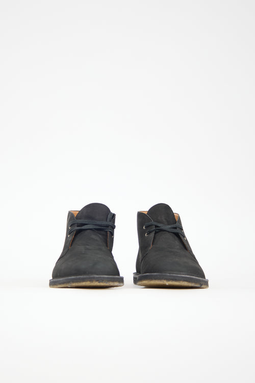 Saint Laurent Suede Oran Lu Boot