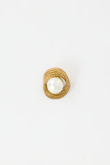 Saint Laurent Vintage Pearl Clip On Single Earring