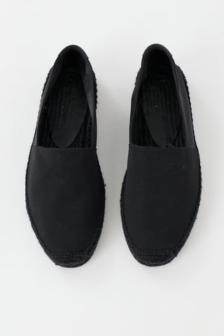 Saint Laurent Canvas Espadrille Flat