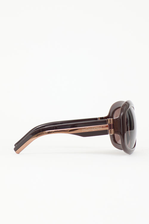 Saint Laurent Vintage 6187S Oversized Sunglasses