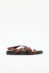 Saint Laurent Leather Strappy Sandal