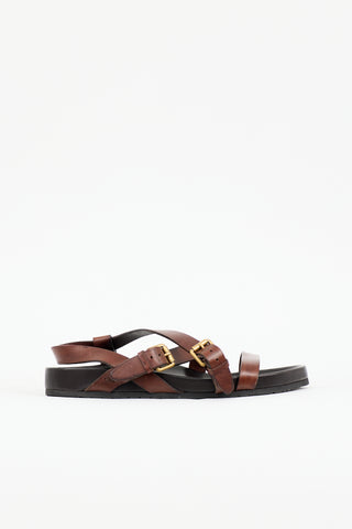 Saint Laurent Leather Strappy Sandal