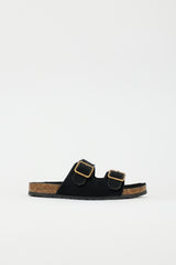 Saint Laurent Textured Hair Jimmy Sandal