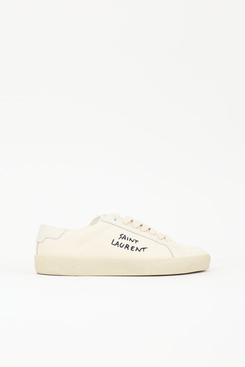 Saint Laurent Distressed Court Classic Sneaker