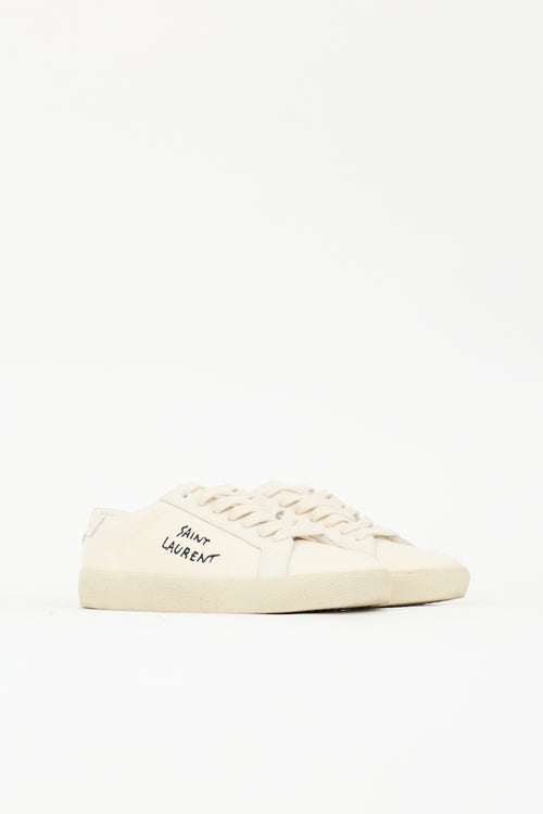 Saint Laurent Distressed Court Classic Sneaker