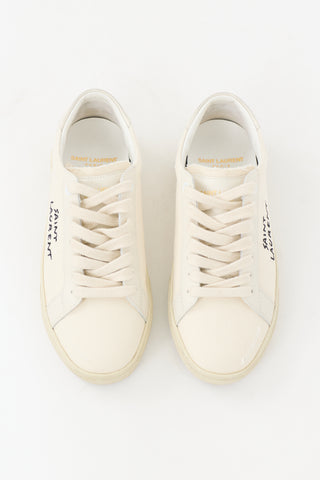 Saint Laurent Distressed Court Classic Sneaker