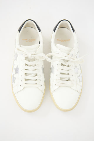 Saint Laurent Leather Court Star Sneaker
