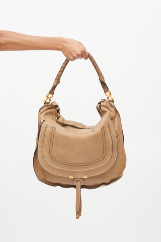 Chloé Brown Leather Marcie XL Tote Bag
